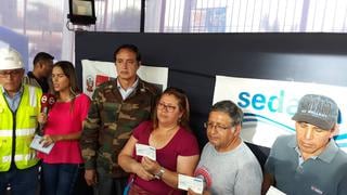 Inicia la entrega bonos de S/ 1,000 a familias afectadas por aniego en San Juan de Lurigancho