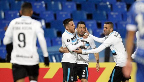 Gremio concretó una ventaja mínima en la llave que disputa con Godoy Cruz, el primer equipo de Mendoza presente en los octavos de final de la Copa Libertadores 2017. (REUTERS)