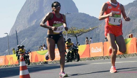 Río 2016: Gladys Tejeda quedó entre las 15 mejores del mundo en maratón. (AFP)