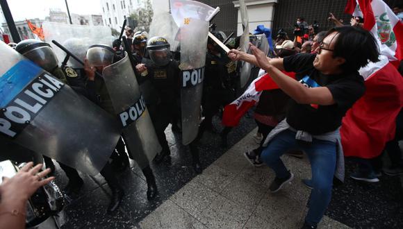 Manifestaciones en el Centro de Lima: ciudadanos protestan contra el gobierno de Pedro Castillo | protestas | peru | lima | centro de lima | pedro castillo | LIMA | PERU21
