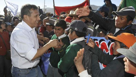 DURA TAREA. Presidente Humala ahora trata de inyectarle confianza a los peruanos. (Sepres)