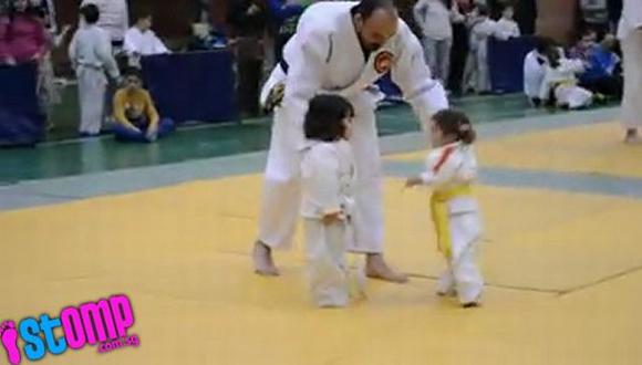La pelea de judo más tierna de la historia. (YouTube)