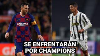 Lionel Messi y Cristiano Ronaldo se enfrentarán en la fase de grupos de la Champions 2020-21