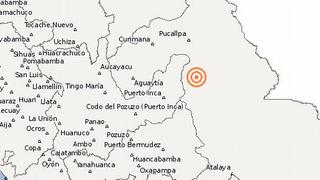 Sismo de 4.4 grados se registró en Ucayali