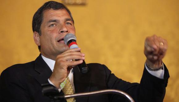 Rafael Correa, ex presidente de Ecuador.