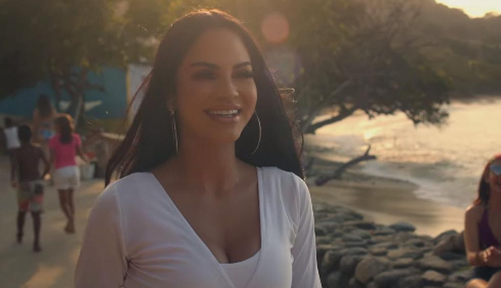 Natti Natasha estrenó el videoclip de “No voy a llorar” durante su estadía en Perú. (Foto: Captura de video)