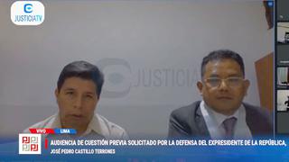 Se evaluó la cuestión previa presentada para anular proceso de Pedro Castillo