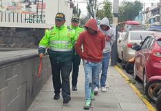 Detienen a tres sujetos acusados de robar a balazos celular a adolescente en Arequipa
