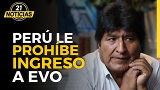 Gobierno del Perú le prohíbe el ingreso a Evo Morales