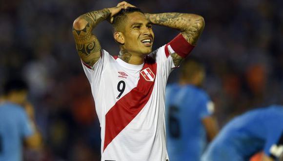 Selección peruana: Paolo Guerrero no jugará en el partido ante Trinidad y Tobago. (AFP)