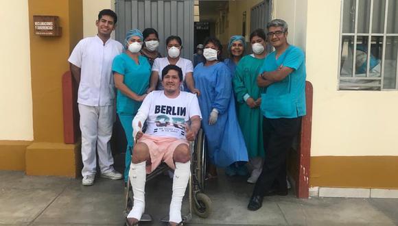 Paciente con el 60% de quemaduras en su cuerpo se recupera y es dado de alta tras deflagración de Villa El Salvador. (Foto: Minsa)