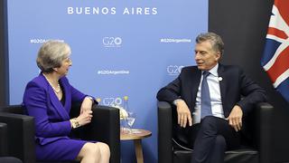 May dice a Macri que tras Brexit quiere empezar a relacionarse con Mercosur