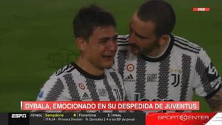 No pudo más: Dybala rompió en llanto frente a los hinchas de Juventus en su despedida [VIDEO]
