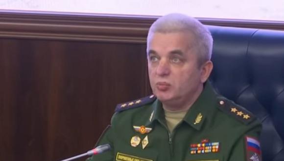 El general Mikhail Mizintsev es cercano a Vladimir Putin y se desempeñó como jefe del Centro Nacional de Control de Defensa. (Foto: captura YouTube)