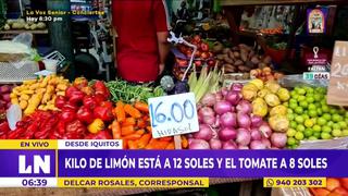 Iquitos: Incrementa precio del limón y tomate debido al derrame de petróleo