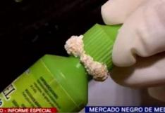 Cercado de Lima: Medicamentos ‘bamba’ eran elaborados con cemento blanco