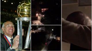 Carlos Bianchi cumplió 71 años y festejó desde el balcón y con el cántico de sus vecinos [VIDEO]