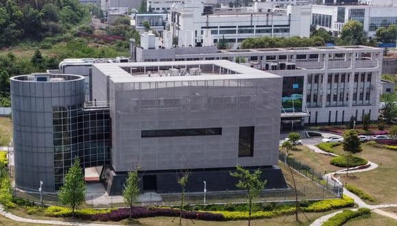 Una vista aérea muestra el laboratorio P4 en el Instituto de Virología de Wuhan en la provincia central de Hubei en China el 17 de abril de 2020. (Foto: Hector RETAMAL / AFP)