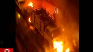 Incendio de un camión con balones de gas generó pánico entre vecinos del Callao