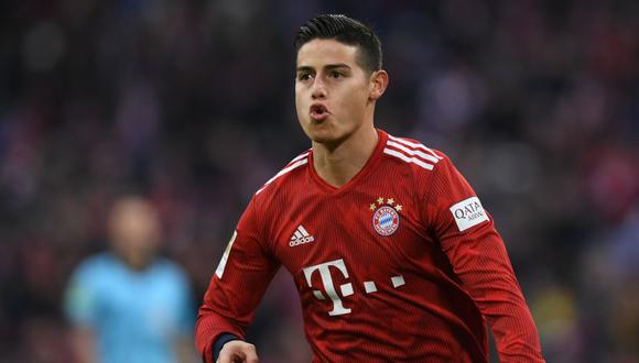 James Rodríguez anotó tres goles en la victoria del Bayern el pasado fin de semana. (Foto: AFP)