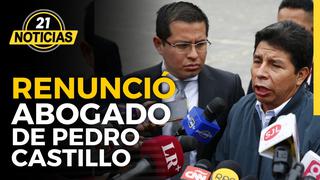 Renunció Benji Espinoza abogado de Pedro Castillo