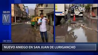 Reportan nuevo aniego en San Juan de Lurigancho
