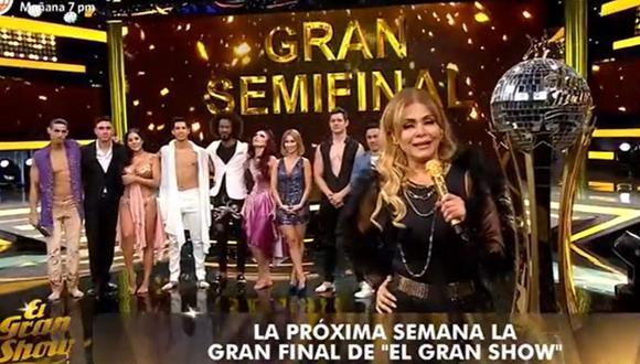 Melissa Paredes, Santiago Suárez, Facundo González, Milena Zárate y Gino Pesaressi lograron llegar a la gran final de "El Gran Show". (Foto: América TV)