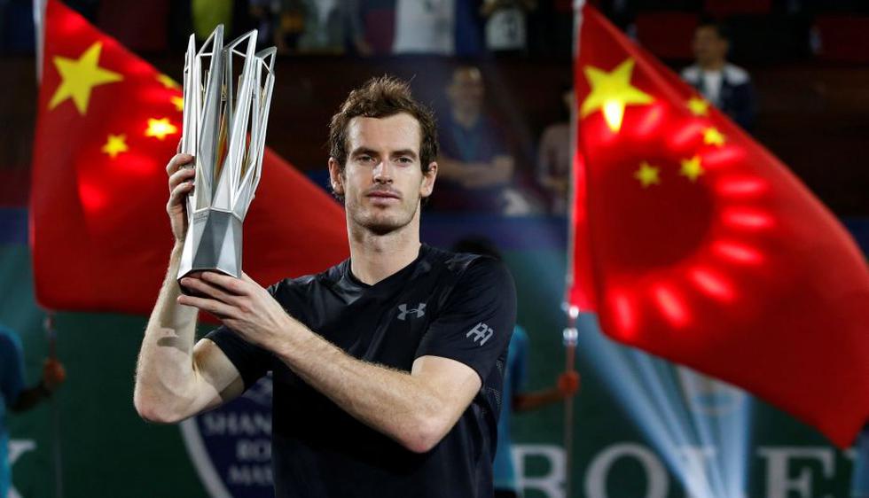 Andy Murray venció a Roberto Bautista y ganó el Masters 1000 de Shanghai.  (Reuters)