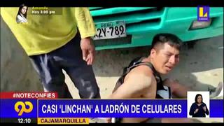 Cajamarquilla: Vecinos casi linchan a sujeto acusado de robar celulares