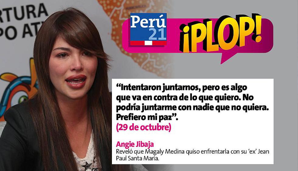 Angie Jibaja no aceptó reunirse con Jean Paul Santa Maria. (Perú21)
