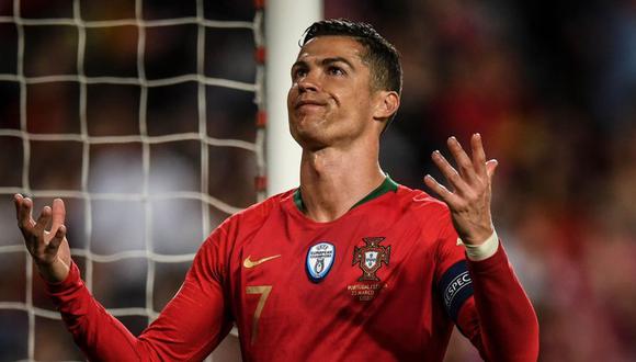 Cristiano Ronaldo se refiere a la lesión sufrida frente a Serbia. (Foto: AFP)