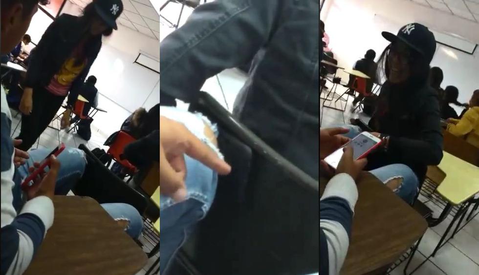 En México, una muchacha perdió de vista su celular y sus compañeros lo desaparecieron. El video ronda en Facebook y se hizo viral por la divertida escena. (Foto: captura)