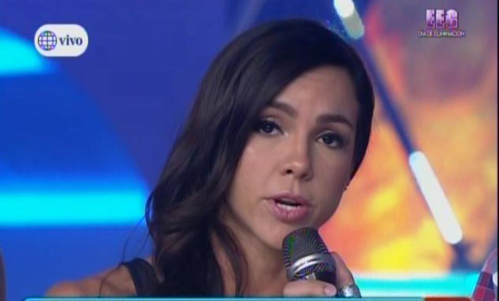 La integrante de 'Esto es guerra', Paloma Fiuza, reveló pormenores en torno al accidente que tuvo hoy en la Panamericana Sur. (Captura/Canal 4)