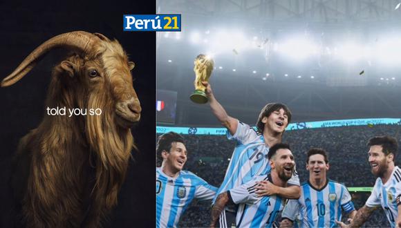hipocresía saltar compañera de clases Adidas se rinde ante Lionel Messi y lo nombra como 'The GOAT' | argentina |  mundial | mundial qatar 2022 | DEPORTES | PERU21
