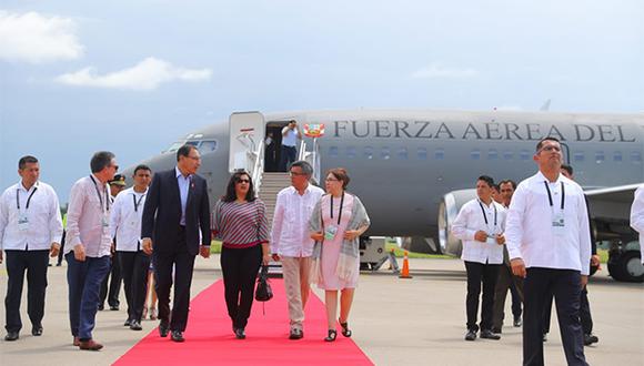 Es el primer viaje oficial de Vizcarra como mandatario. (Foto: Presidencia Perú)