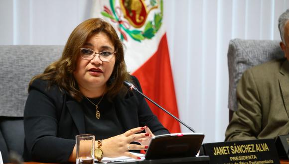 La presidenta de la Comisión de Ética, Janet Sánchez, aseguró que tomará acciones ante la acusación en su contra. (Foto: Congreso)
