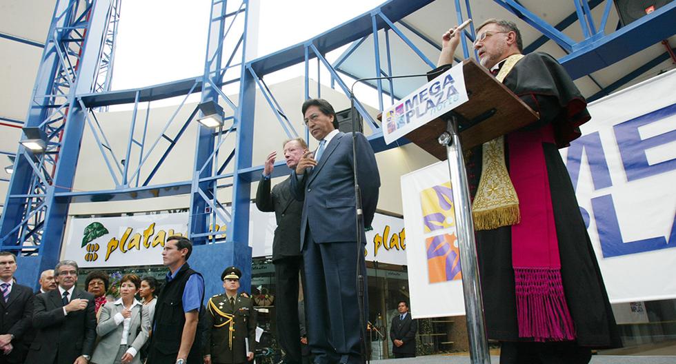 El 28 de noviembre del 2002, el presidente Alejandro Toledo inauguró el centro comercial Megaplaza. (Foto: Dante Piaggio/GEC)