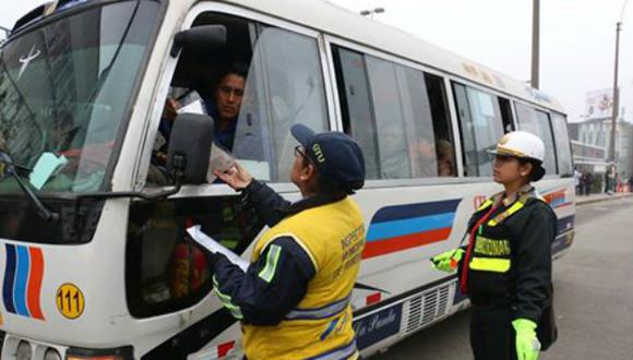 Continúan las irregularidades en el transporte. (Municipalidad de Lima)
