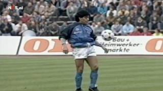 Hoy se cumplen 31 años del épico calentamiento de Diego Armando Maradona con Nápoli [VIDEO]