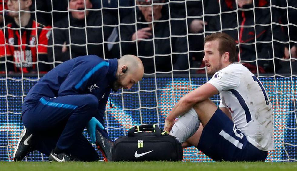 Harry Kane sufrió una lesión ante el Bournemouth. (AFP)