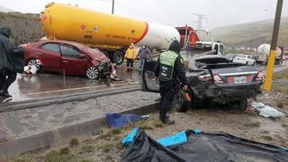 La Oroya: vehículos chocan y 5 personas mueren en Carretera Central