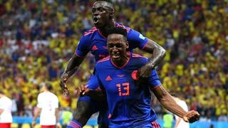 Yerry Mina puso de cabeza el 1-0 a favor de Colombia ante Polonia [VIDEO]
