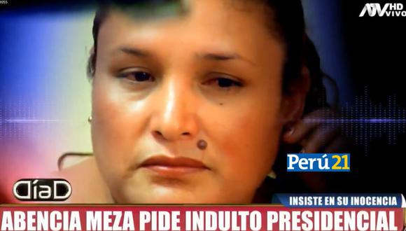 Abencia Meza habló sobre su vida dentro de la cárcel. (Foto: ATV)