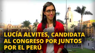 Lucía Alvites, candidata al congreso por Juntos por el Perú [VIDEO]