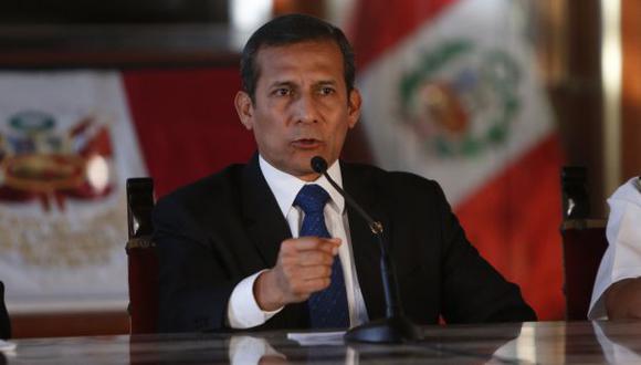 Ollanta Humala lamenta que comisiones del Congreso solo sirvan para desacreditar a personas. (Anthony Niño de Guzmán)