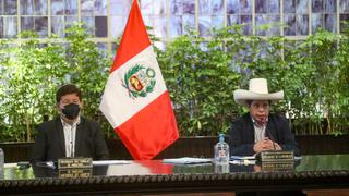 Pedro Castillo y Guido Bellido encabezan hoy una sesión del Consejo de Ministros
