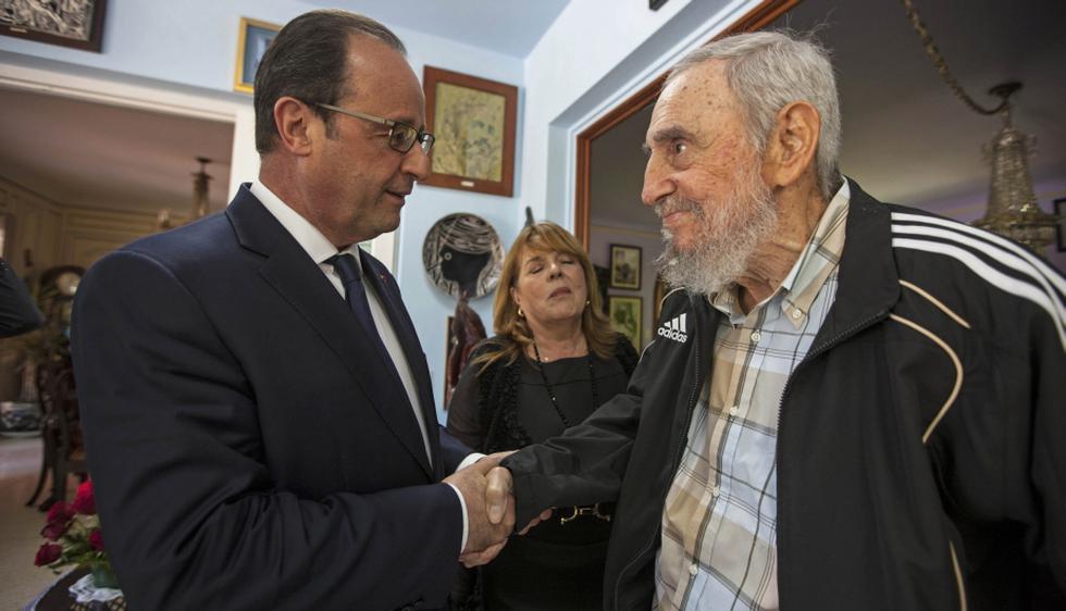 François Hollande defendió su encuentro con Fidel Castro pese a críticas. (AP)