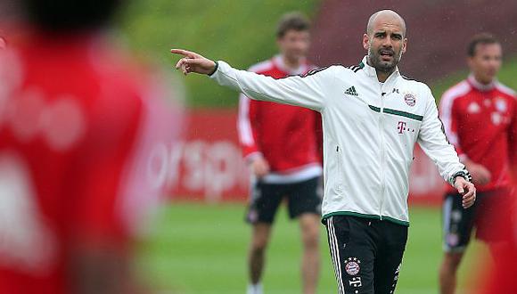Josep Guardiola, entrenador del Bayern Munich. (AFP)