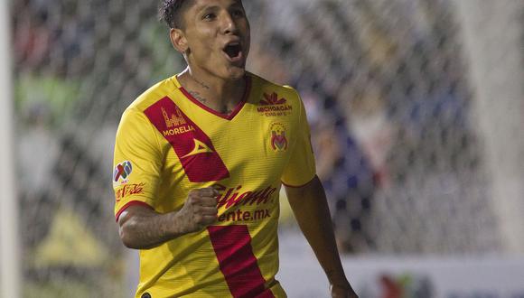 Ruidíaz lleva siete goles con la camiseta del Morelia en la presente temporada del fútbol mexicano. (EFE)