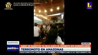 Fuerte sismo de magnitud 7.5 sorprendió a jóvenes en discoteca de Chachapoyas